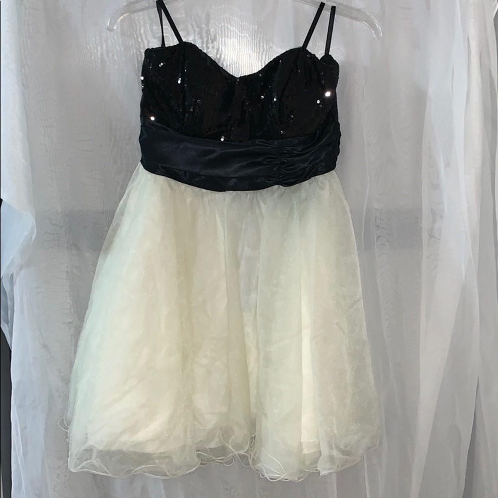 Black and White Mini Dress
